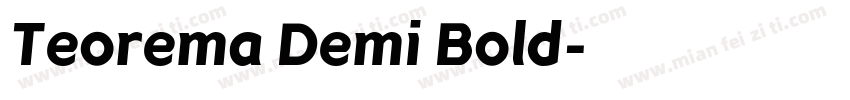 Teorema Demi Bold字体转换